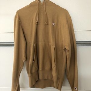 Tan Champion Hoodie Unisex